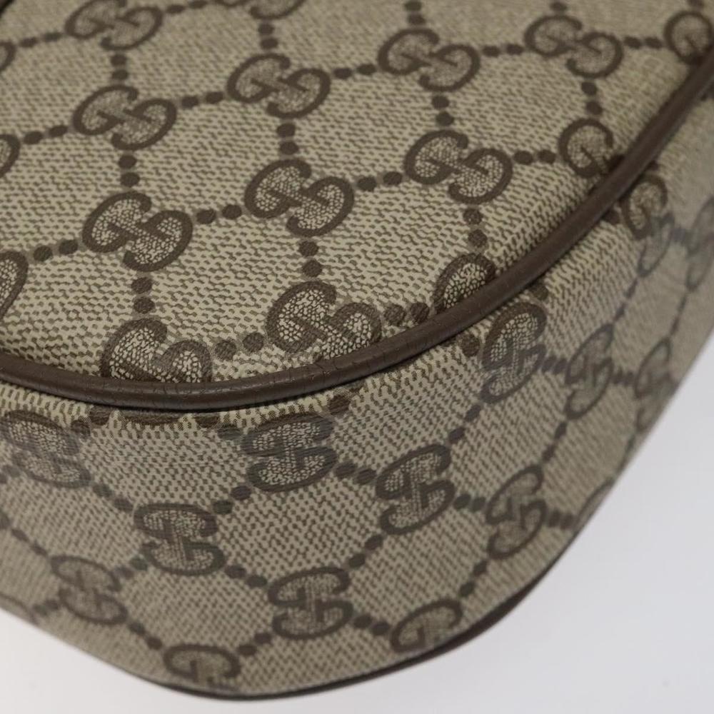 GUCCI GG Supreme Web Sherry Line Clutch Bag PVC Beige Gold 89 01 034 Auth 119132 - Picture 7 of 16